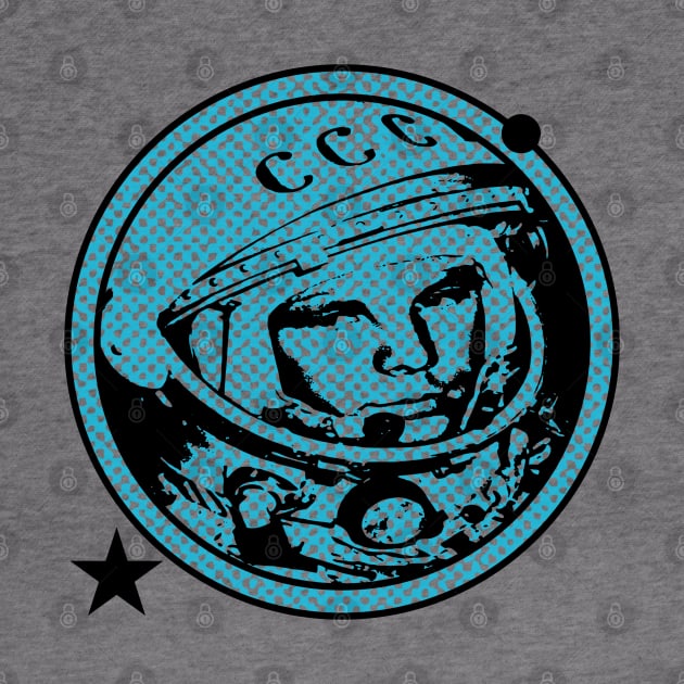 Yuri Gagarin - The First Man In Outer Space - (Blue Print) by RCDBerlin